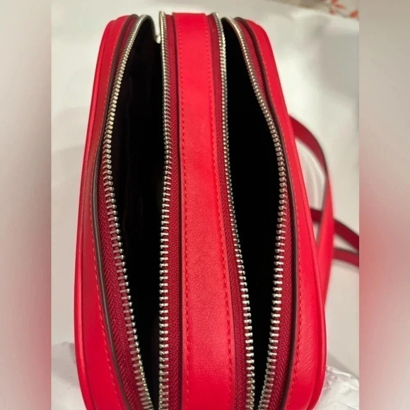 Coach Candy / Apple Red Puffy Quilted Jes Crossbody Purse Comparable Val… - Picture 9 of 9